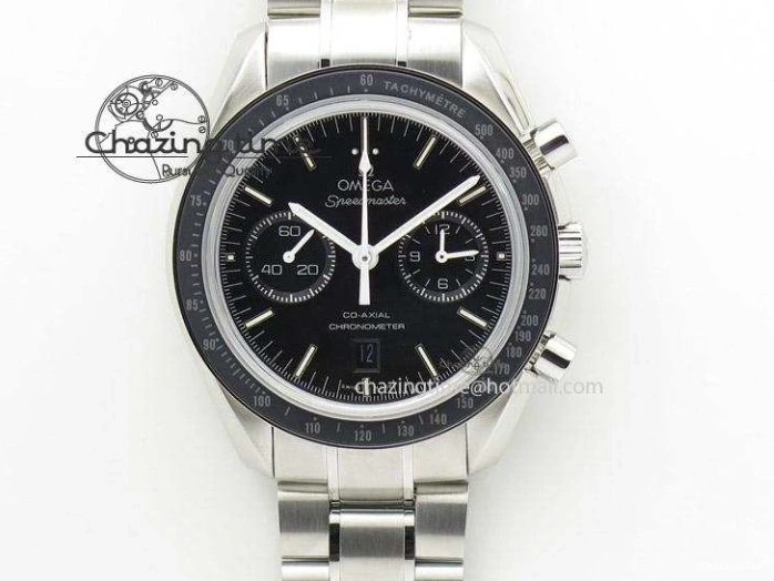 0225 Supportive Speedmaster SS 2013 Pro Racing On Black Leather Strap Manual Winding Chrono Movement 8229
